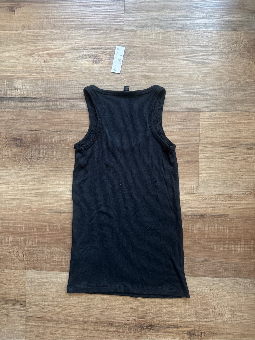 J.Crew large black cotton ribbed tank XS NWT modal - Picture 3 of 4